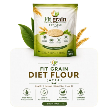 Fit Grain™ Diet Flour (Atta) – 10KG | High Fiber | Low GI | 100% Natural
