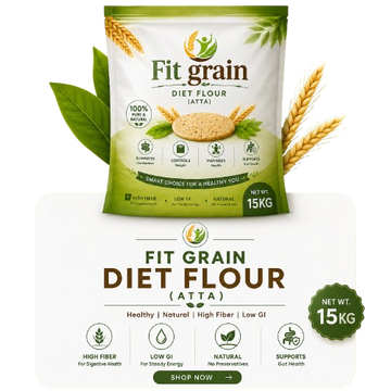 Fit Grain™ Diet Flour (Atta) – 15KG | High Fiber | Low GI | 100% Natural